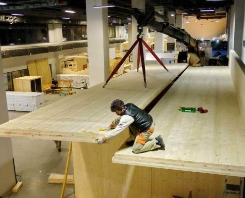 Yapısal Çapraz Lamine Ahşap Montajı