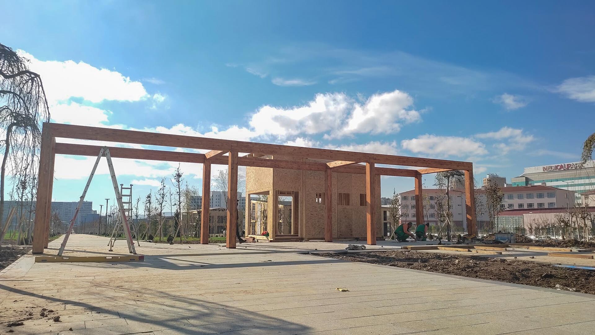 ABB Batıkent Rekreasyon - Giriş Takı Pergolası ve Güvenlik Kulübesi