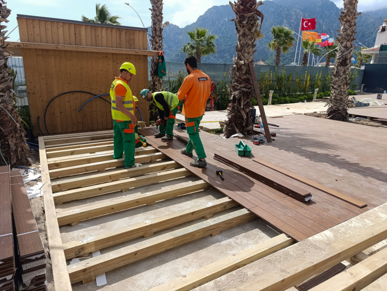 İş Bankası Marmaris Eğitim ve Dinlenme Tesisi - Bambudeck Zemin Döşemesi
