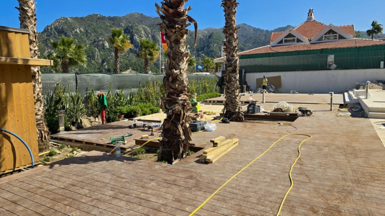 İş Bankası Marmaris Eğitim ve Dinlenme Tesisi - Bambudeck Zemin Döşemesi
