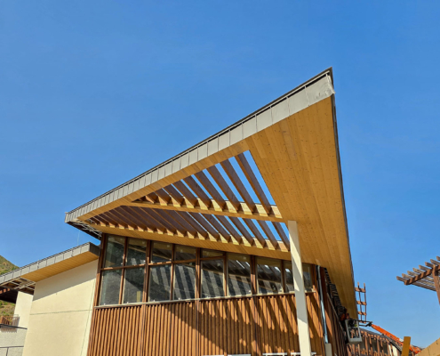 İş Bankası Eğitim ve Dinlenme Tesisi - Resepsiyon Bloğu Strüktürel Cephe Sistemi