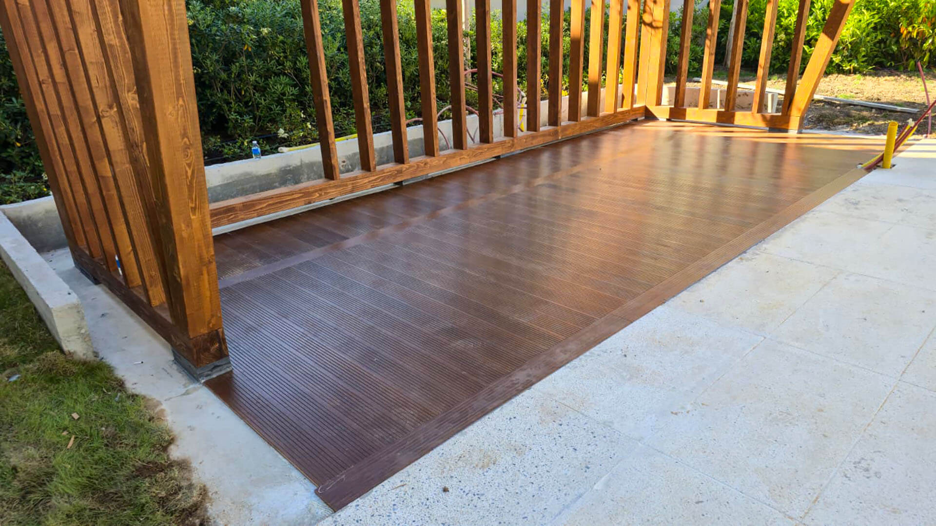İş Bankası Marmaris Eğitim ve Dinlenme Tesisi - Açık Mutfak Pergola Strüktürü