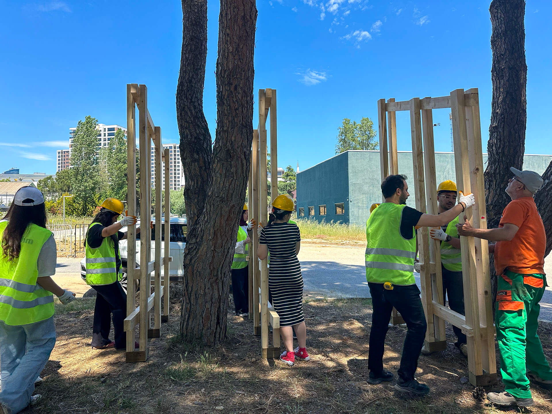 Marmara Üniversitesi Design+Build 1/1 Timber Workshop