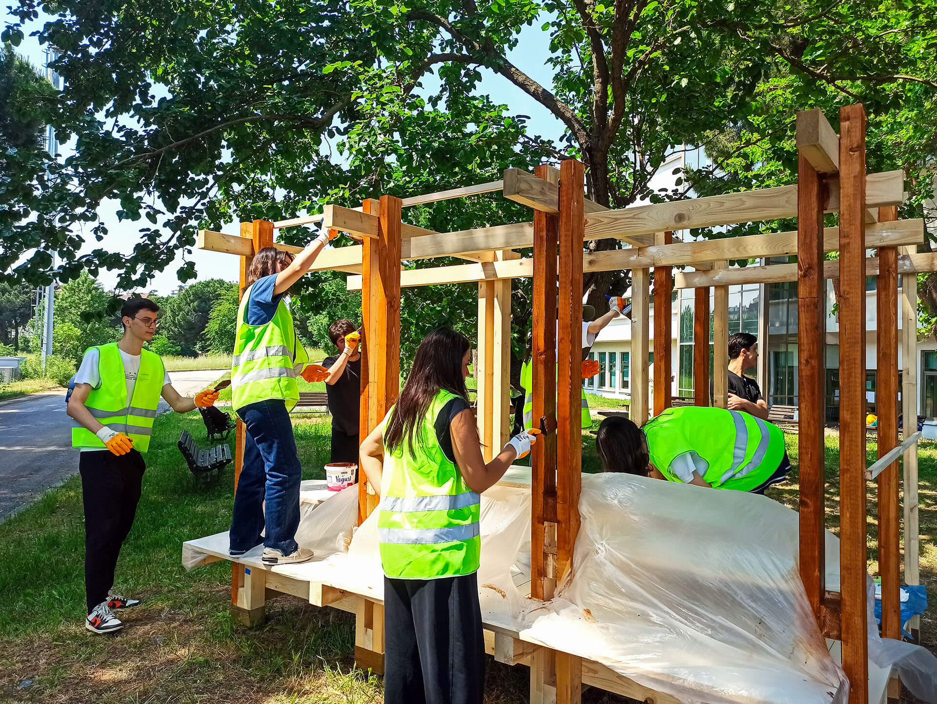 Marmara Üniversitesi Design+Build 1/1 Timber Workshop