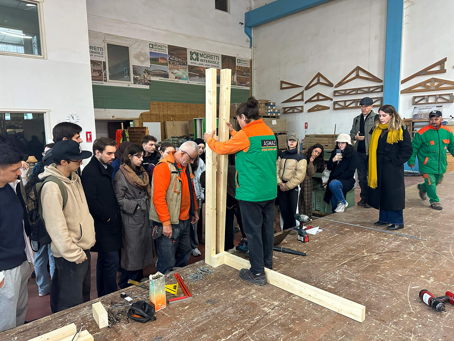 Marmara Üniversitesi Design+Build 1/1 Timber Workshop