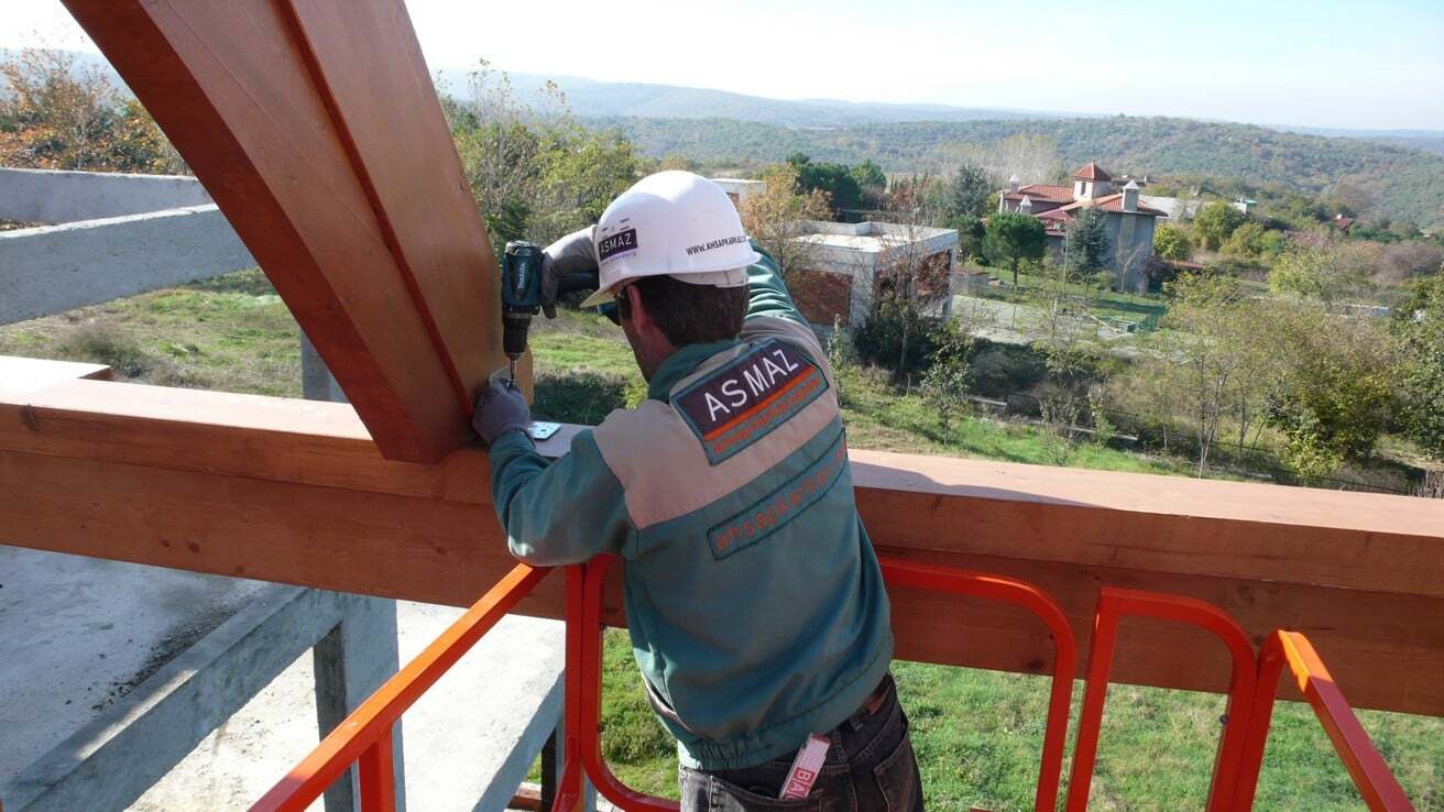 Ahşap Karkas Çatı Strüktürü Durusu Park