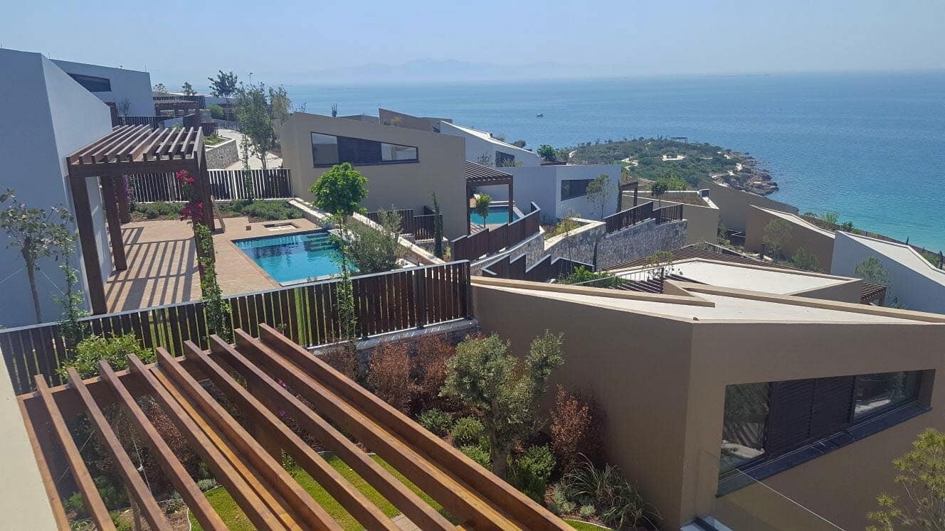 Hotel Resort'ün Ahşap Pergolata ve Deck Uygulamaları Bodrum