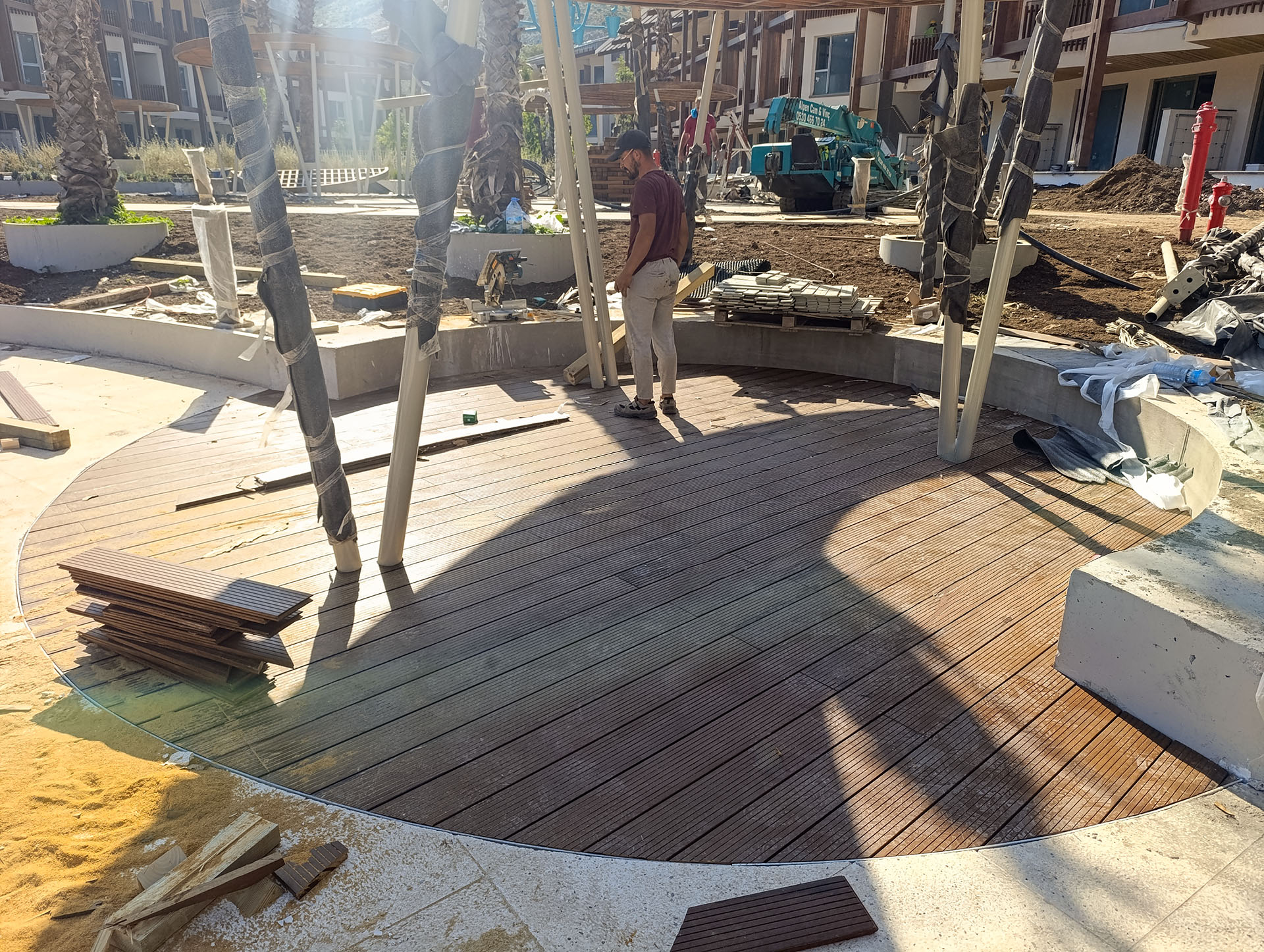 İş Bankası Eğitim ve Dinlenme Tesisi - Bambudeck Zemin Döşemesi