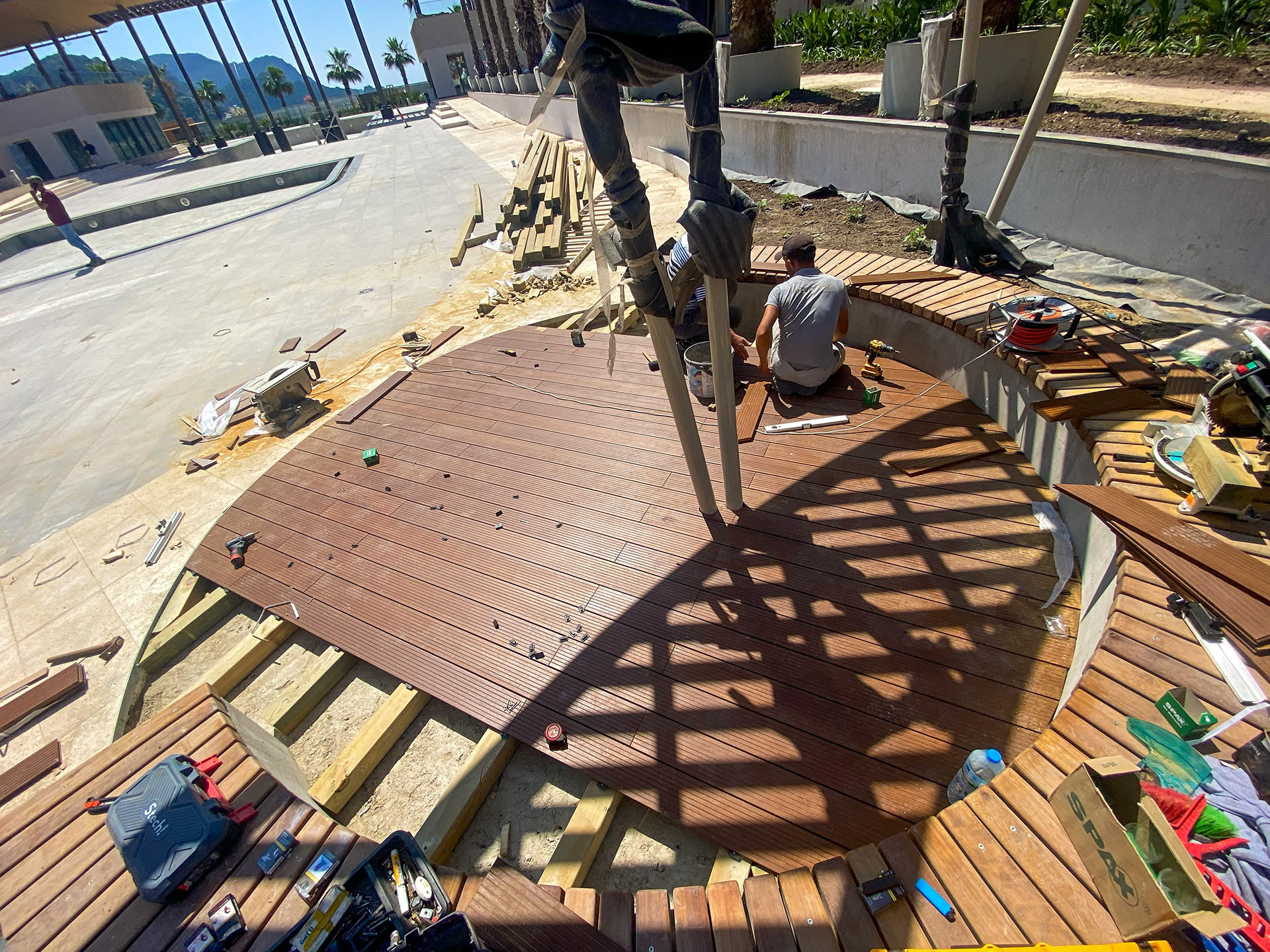 İş Bankası Eğitim ve Dinlenme Tesisi - Bambudeck Zemin Döşemesi