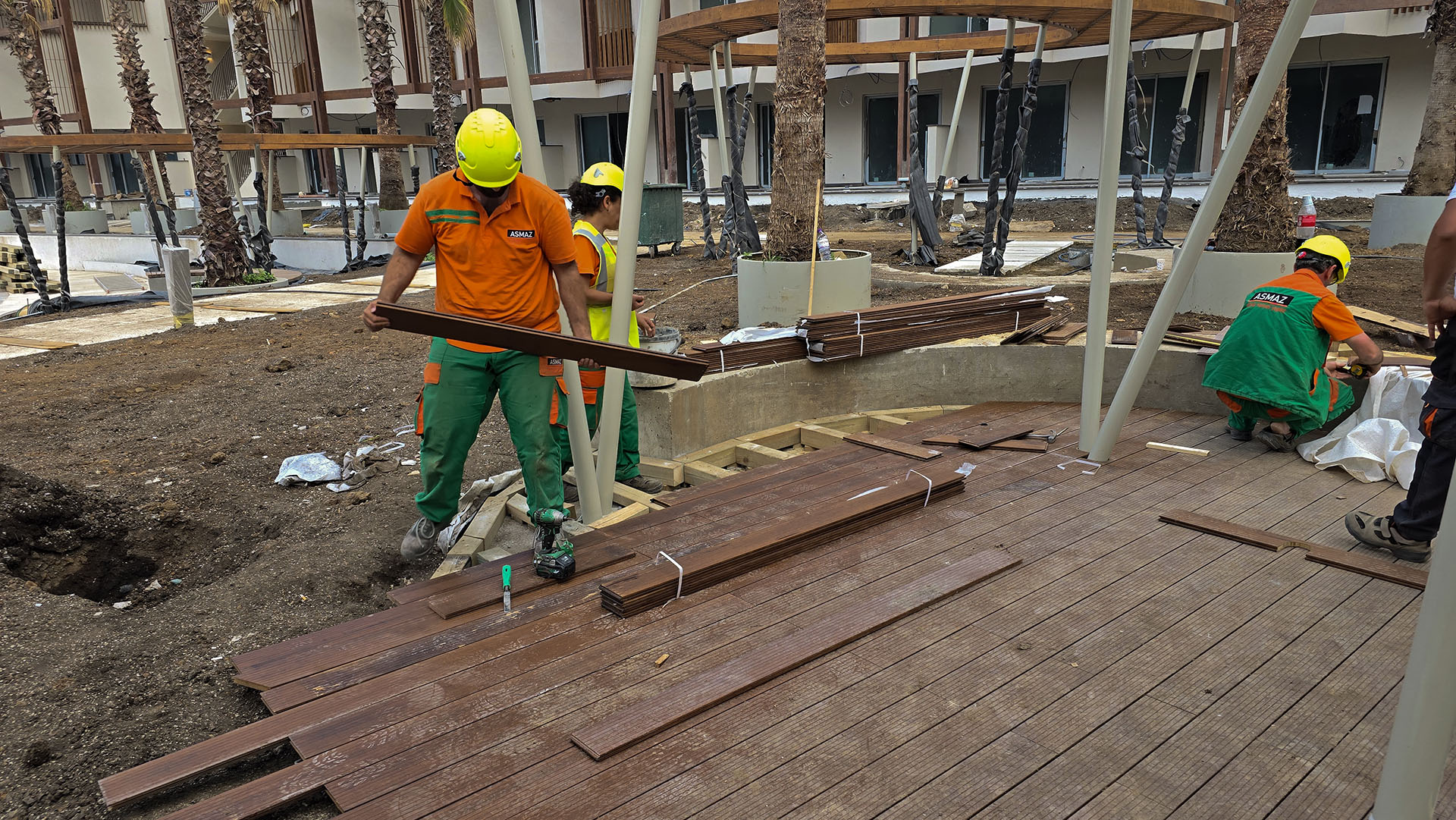 İş Bankası Eğitim ve Dinlenme Tesisi - Bambudeck Zemin Döşemesi