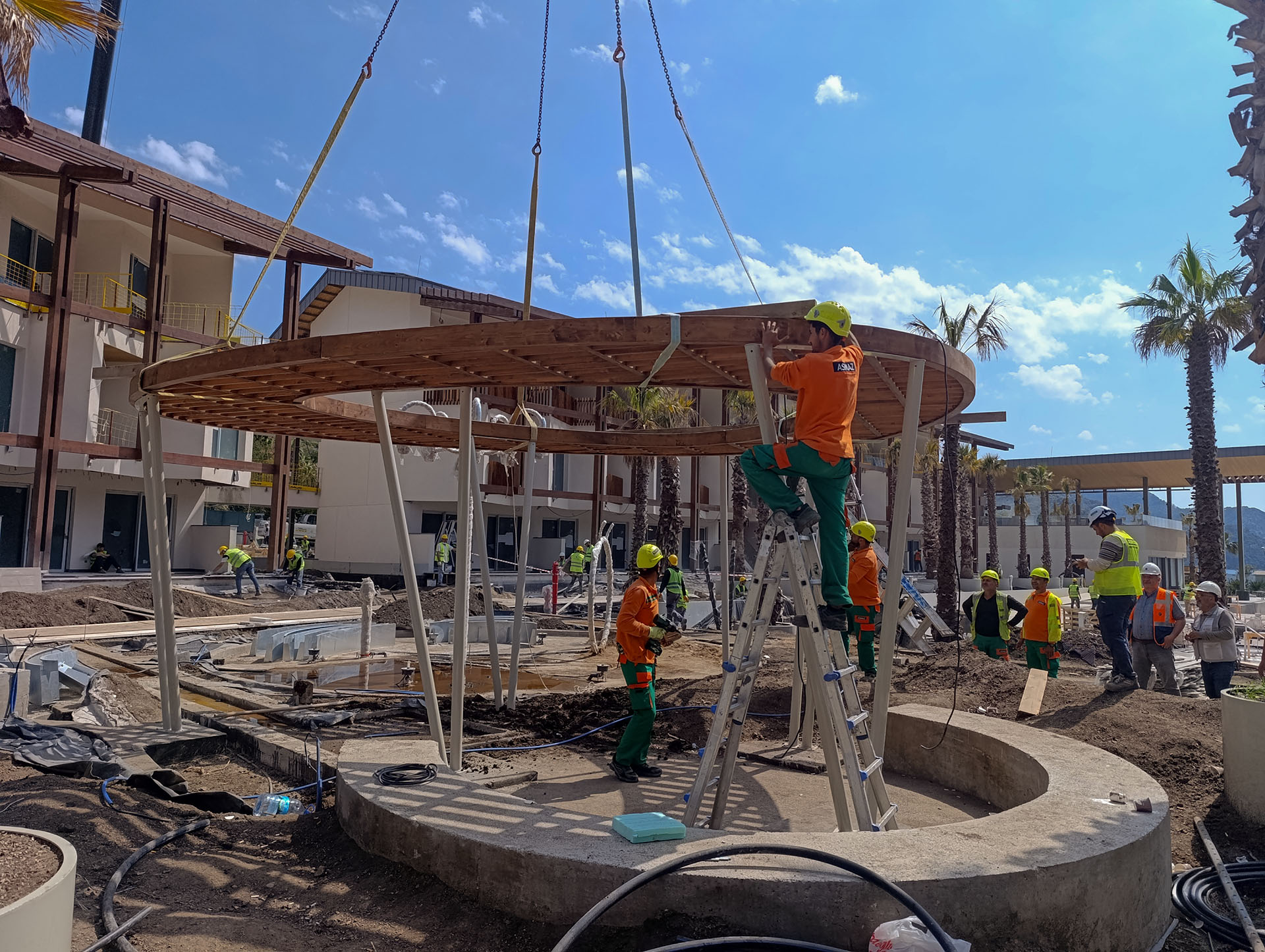 İş Bankası Eğitim ve Dinlenme Tesisi - Peyzaj Pergolaları